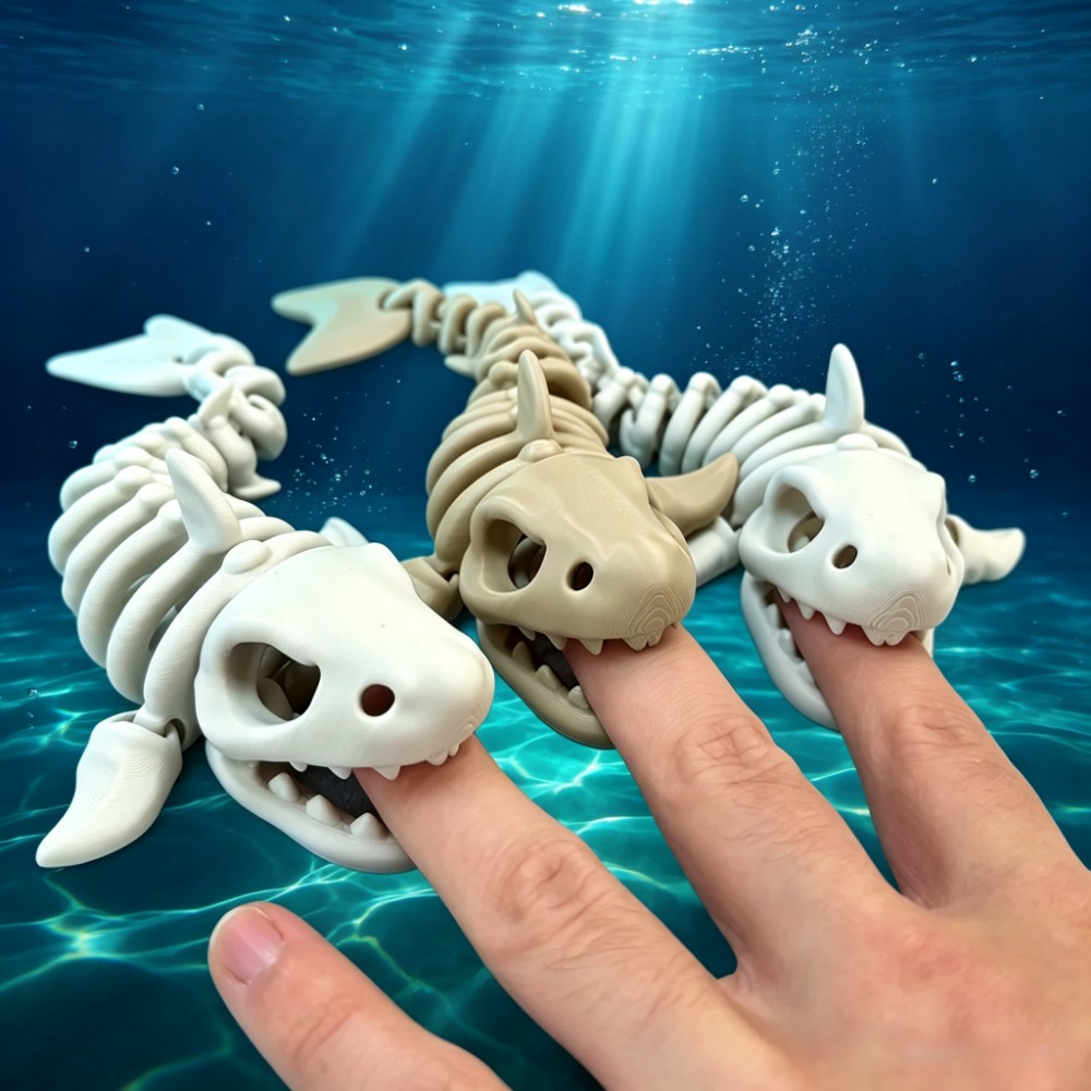 Marine Aquarium For Sale - Shark Skeleton Aquarium Decor Articulated Ornament
