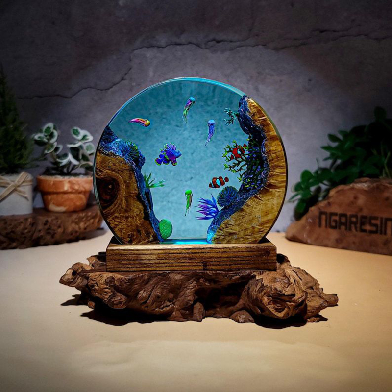 Ocean Aquarium Organism Resin  - Aquarium & Marine Museum ulasan dan harga