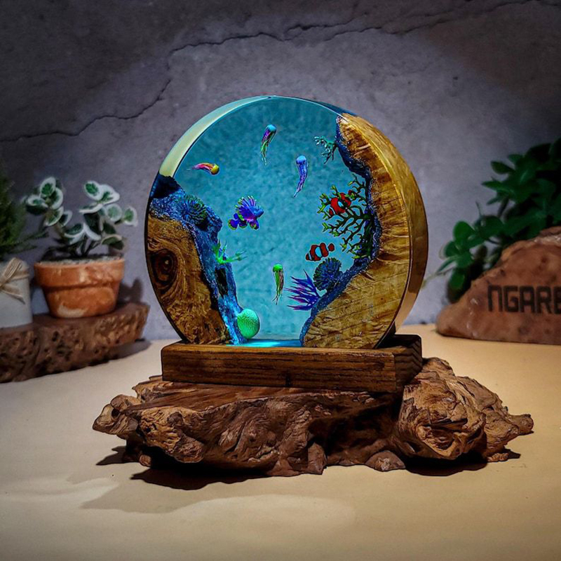 Ocean Aquarium Organism Resin  - Aquarium & Marine Museum ulasan dan harga