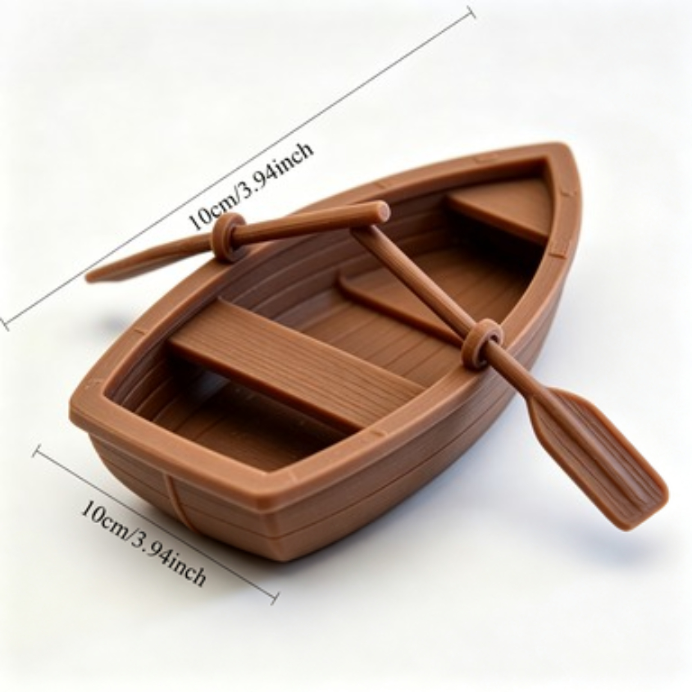Mini Double Oar Wooden Boat Aq - Marine Aquarium For Sale ulasan dan harga