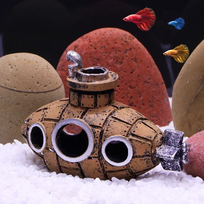 Resin Submarine Ornaments Aqua - Marine Aquarium For Sale ulasan dan harga