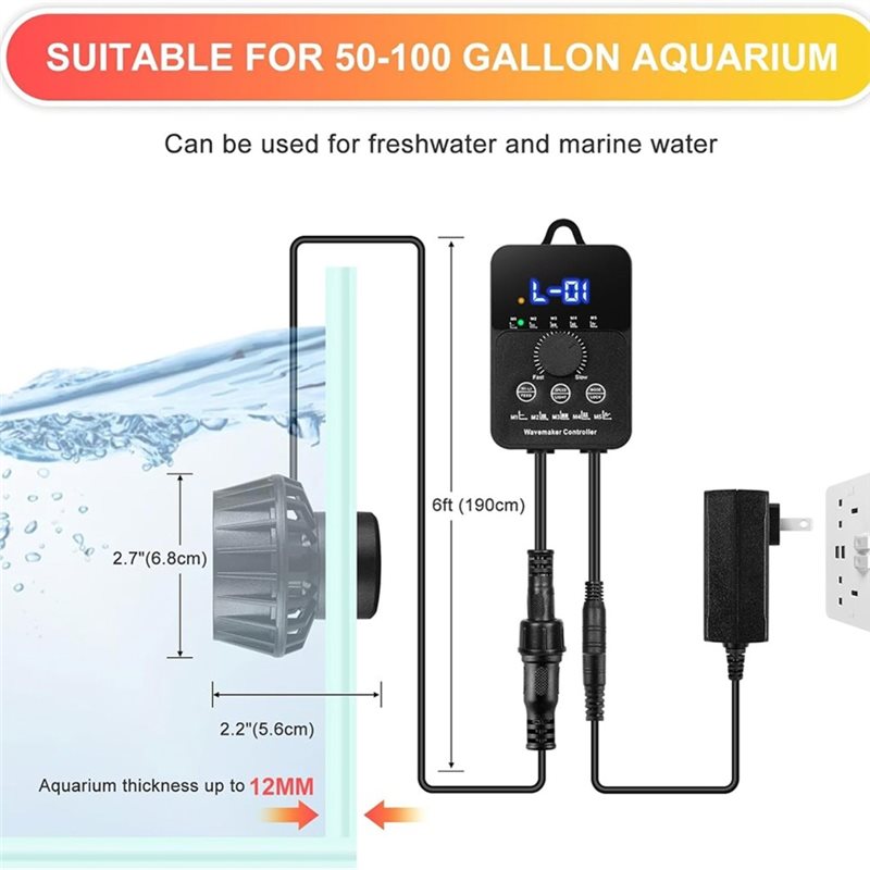 AAAN-For 50-100 Gallon Aquariu - Powerhead Wave Maker ulasan dan harga