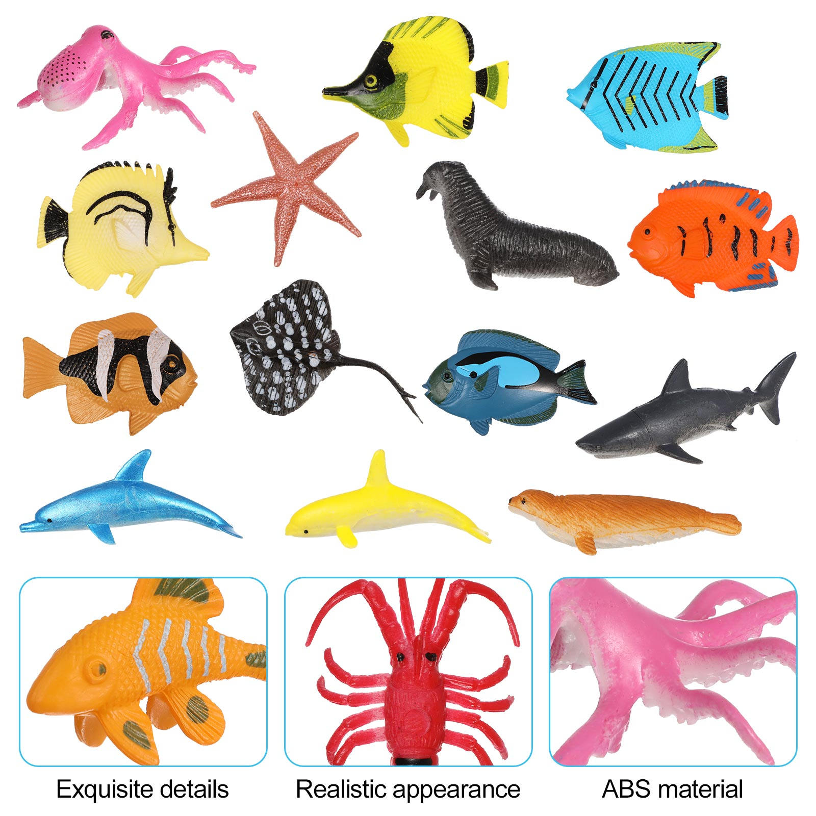 1Set Tropical Fish Figurines A - Marine Aquarium Live ulasan dan harga