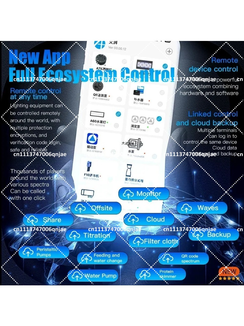 New Max Blue 240W Full Spectru - Aquarium Blue Marine Reef ulasan dan harga