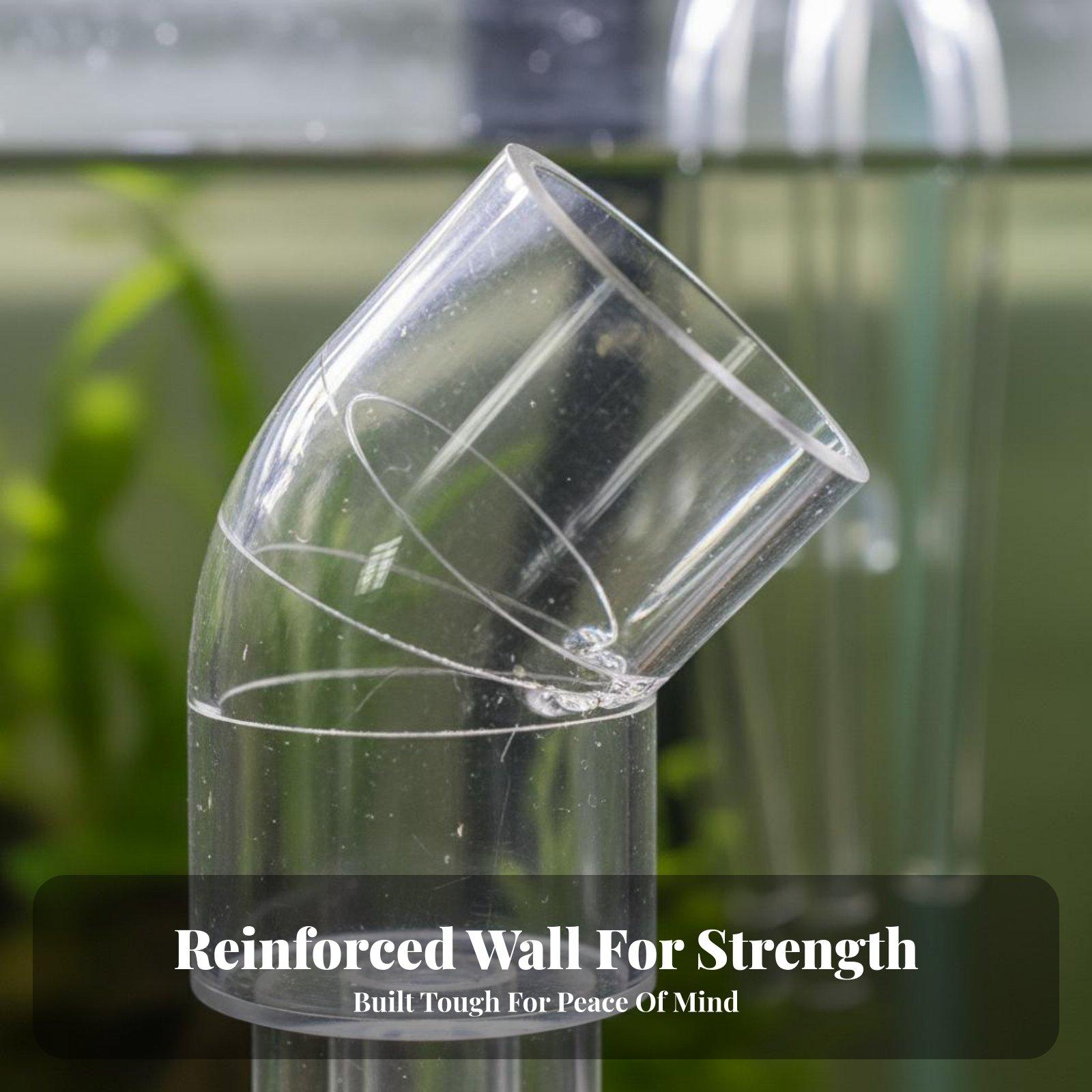 Transparent Aquarium Elbow Pip - Aquarium & Marine Museum ulasan dan harga